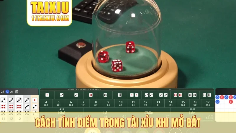 Cách tính điểm trong tài xỉu khi mở bát