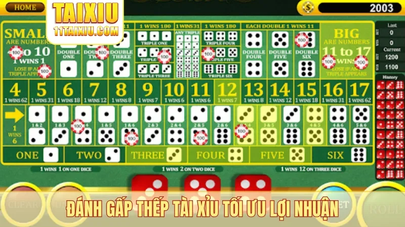 Đánh gấp thếp tài xỉu tối ưu lợi nhuận