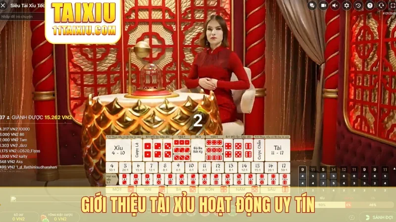 Giới thiệu tài xỉu hoạt động uy tín