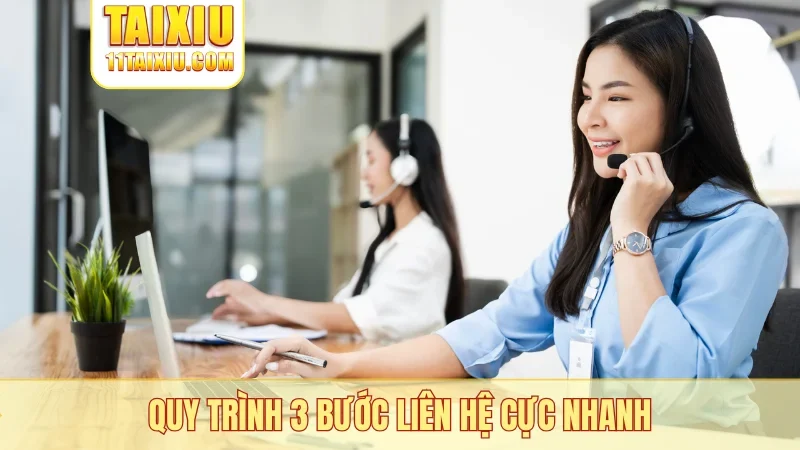 Quy trình 3 bước liên hệ cực nhanh